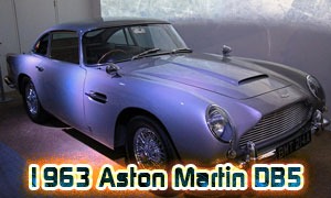 1963 Aston Martin DB5 - several James Bond movies and The Cannonball Run (1981)
