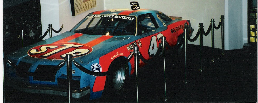 Petty's car used for his 1979 Daytona 500 win, on display at Daytona USA