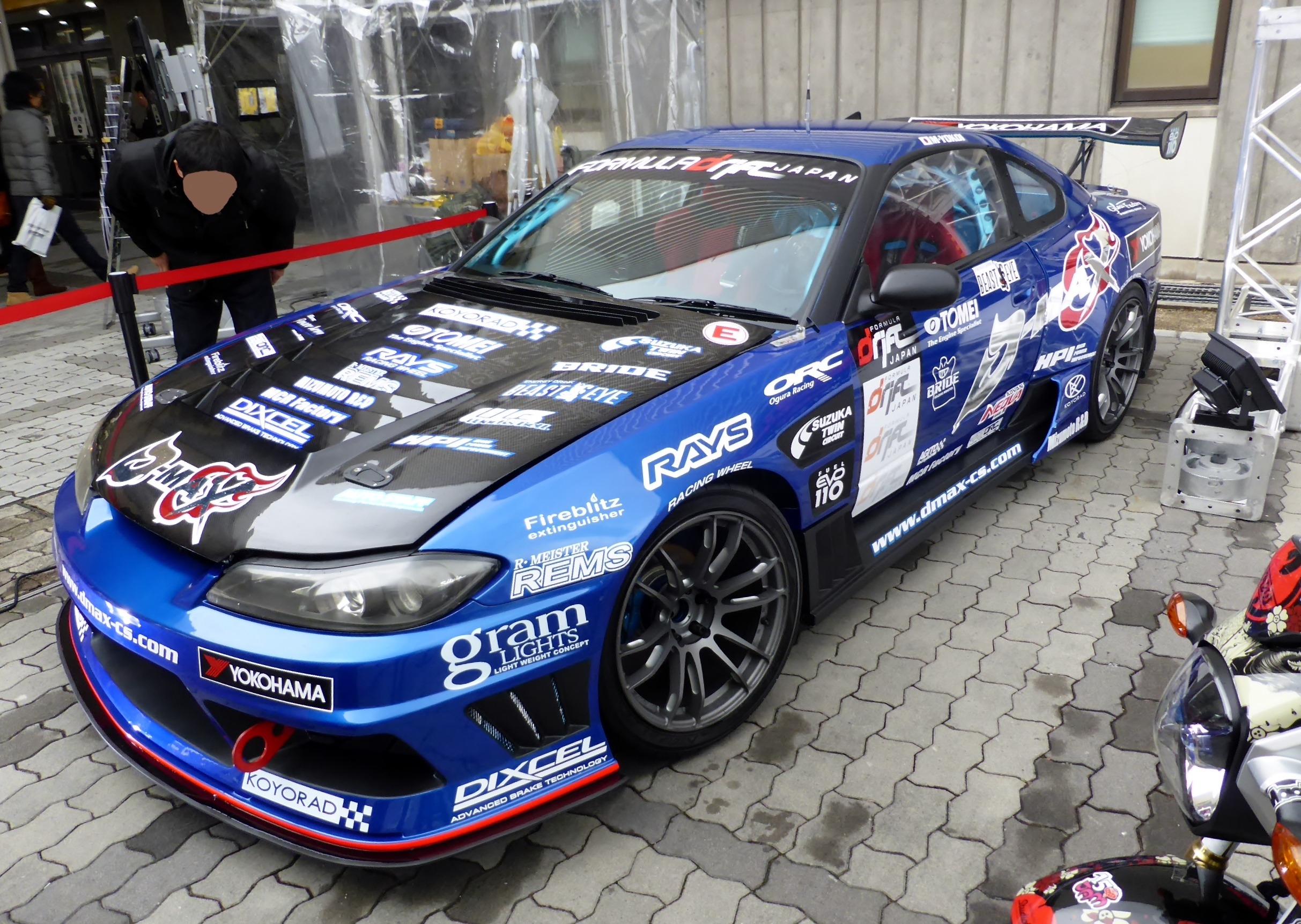 Nissan Silvia S15 drift car built to compete in Formula Drift Japan
