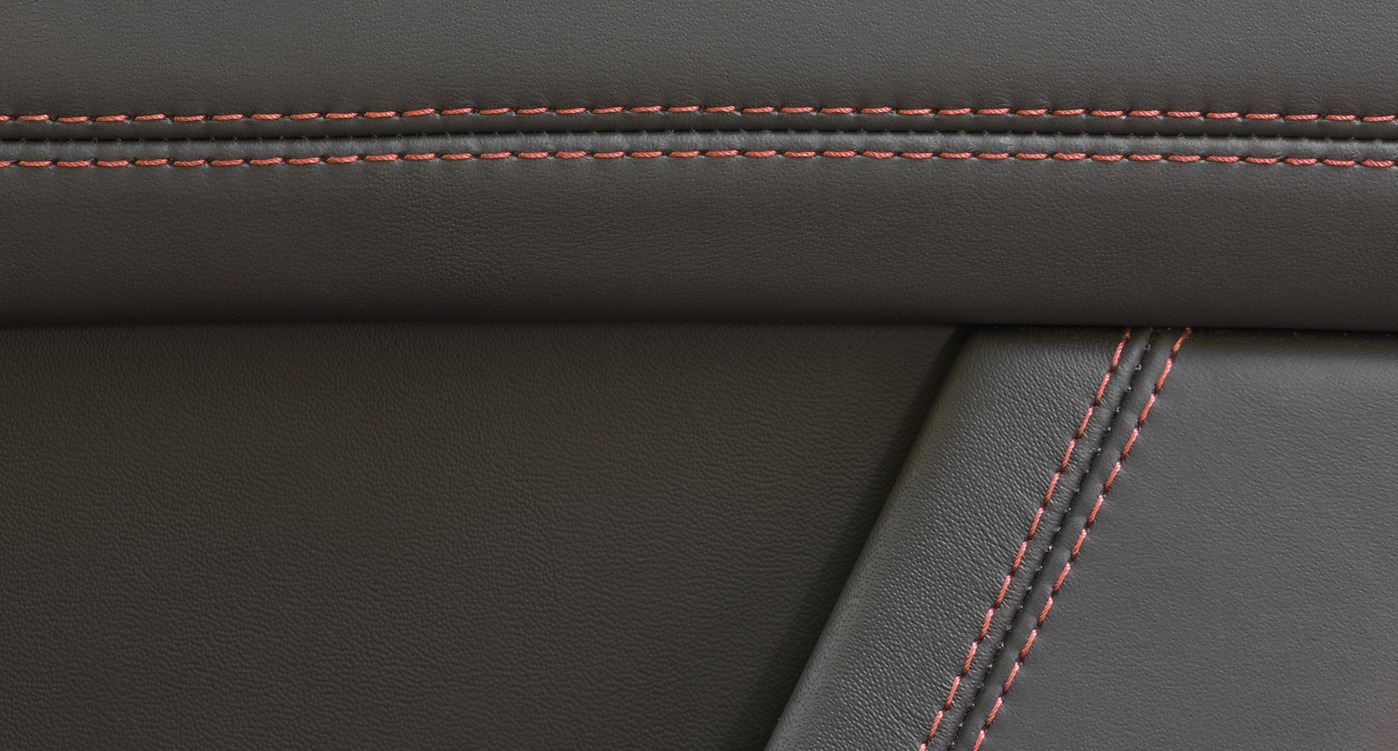leather interior of an expensive sports car

