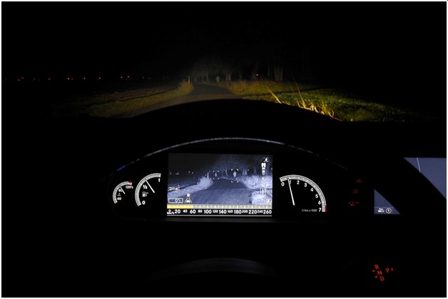 Night vision system for cars