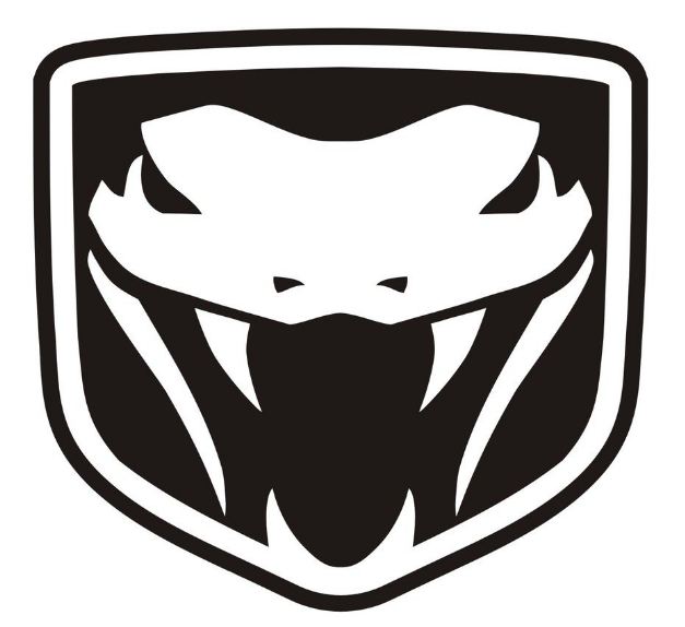 Dodge Viper Fangs logo drawing