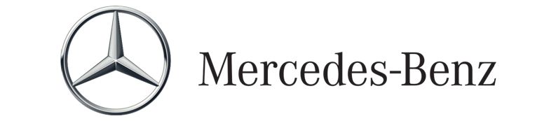 The logo of Mercedes Benz since the 1990s.