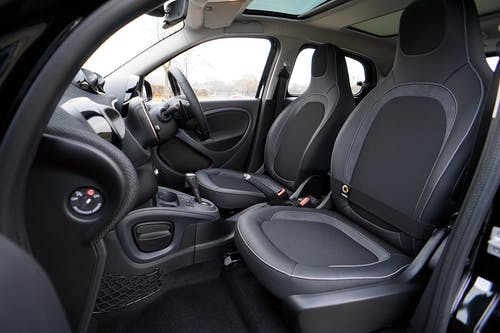 A clean interior of a car