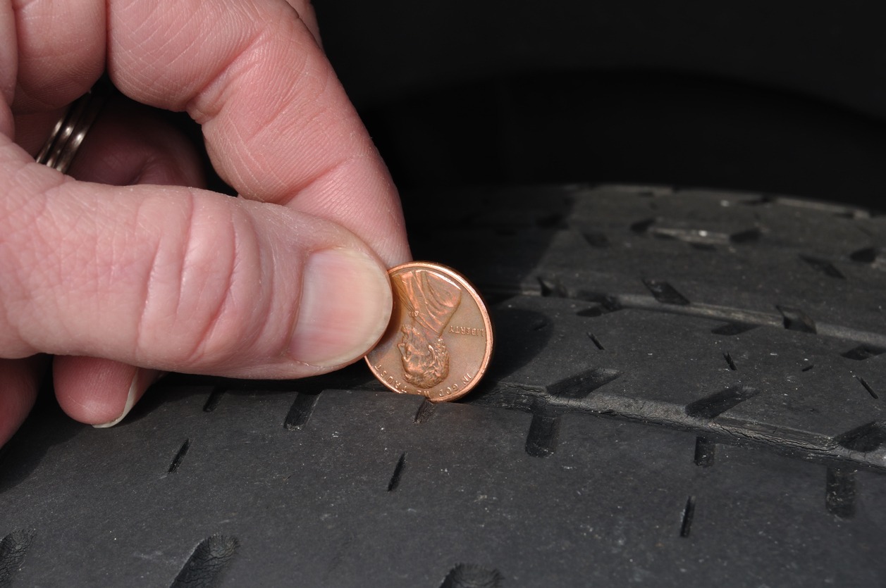 Inspecting Tire Tread Using a Penny