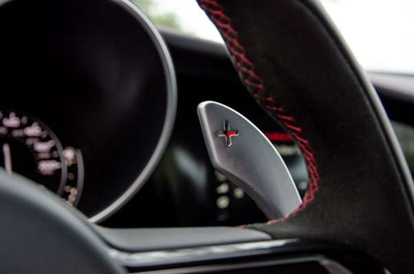 Upshifting with Paddle Shifters