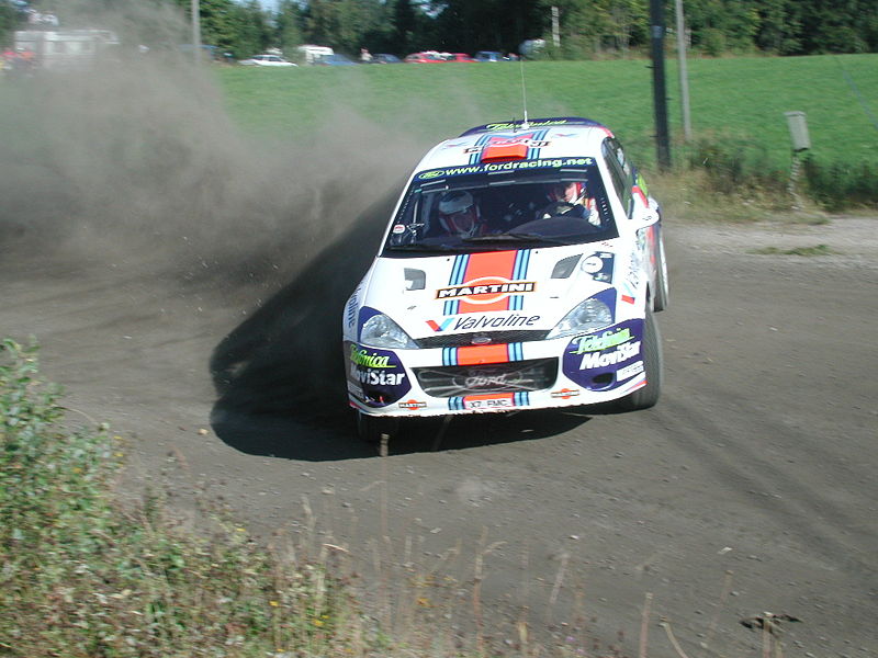 Colin McRae in a Focus RS WRC in 2001