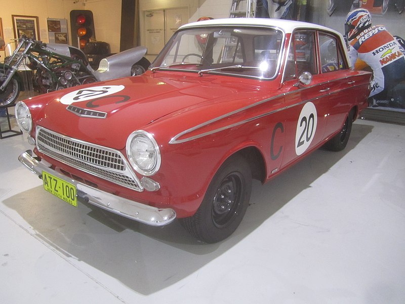 The Ford Cortina GT in which Bob Jane and Harry Firth won the 1963 race.