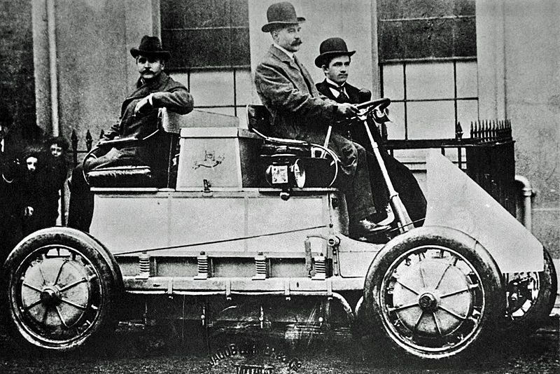 The Lohner–Porsche Mixte Hybrid was both the world's first hybrid vehicle and the first four-wheel drive without a steam engine.