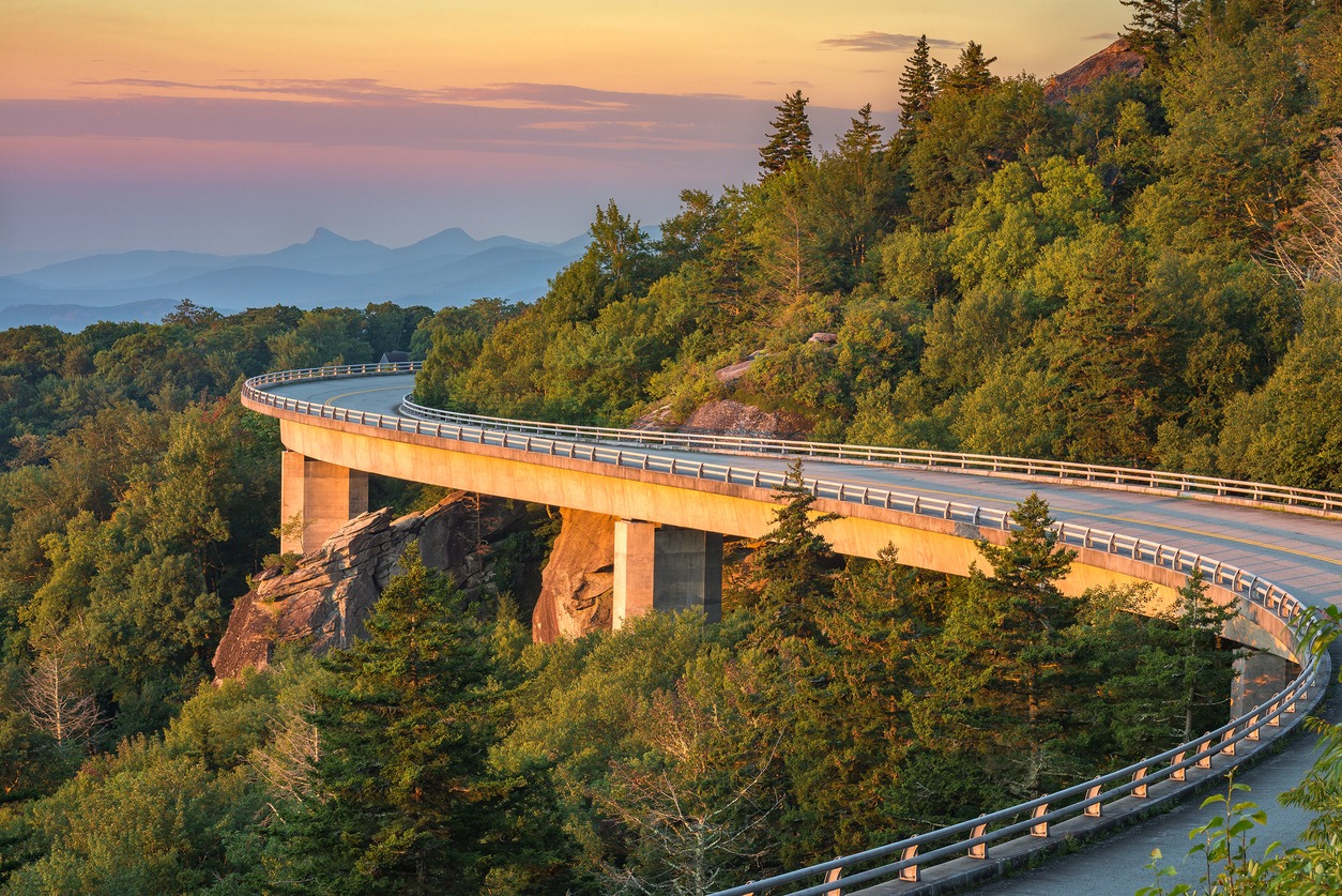 a beautiful view of the Blue Ridge Parkway