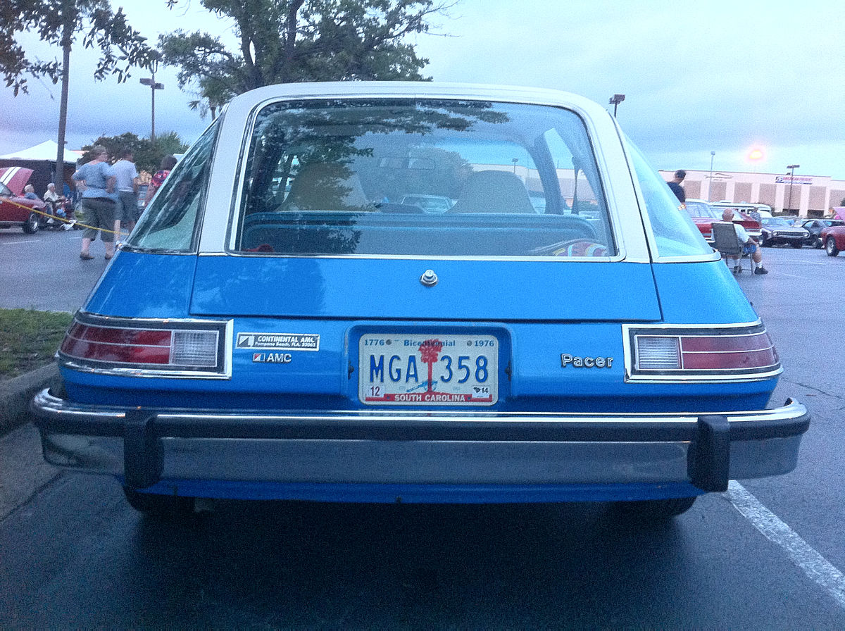 Rear view of 1976 AMC Pacer coupe 