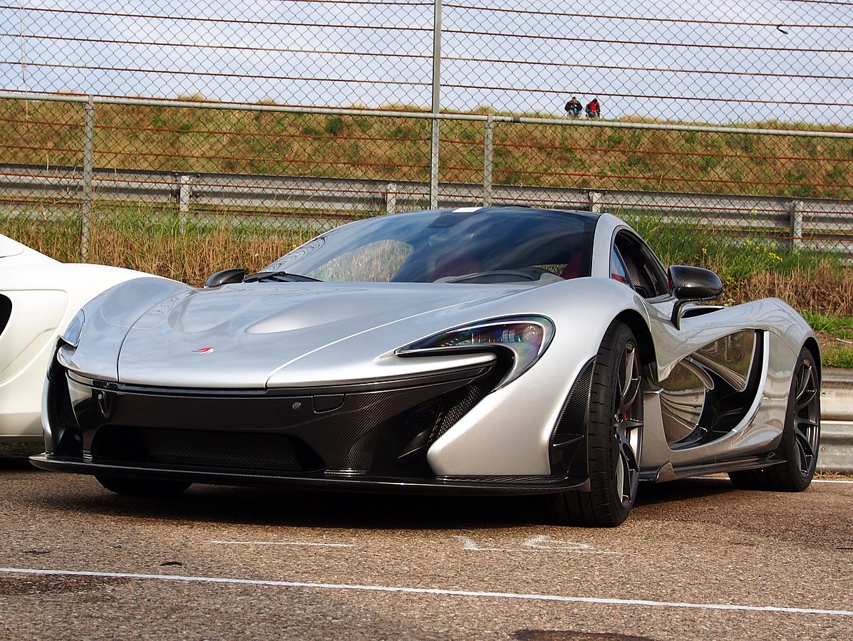 a McLaren P1 photographed at the Nationaal Oldtimer Festival Zandvoort 2014, The Netherlands