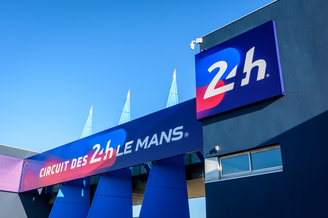 Gateway of the circuit of the 24 hours of Le Mans, France