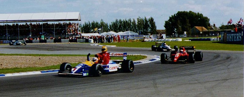 Mansell and Senna at Silverstone