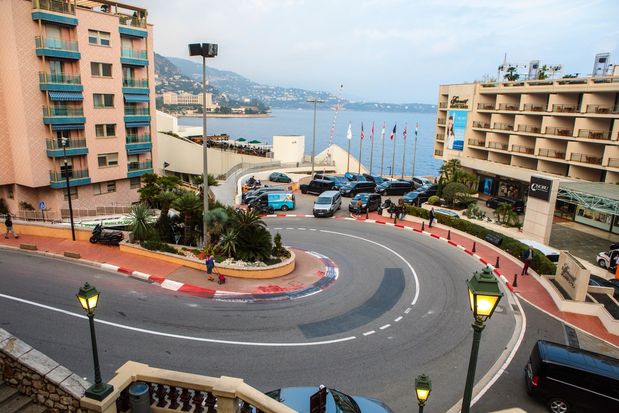 The Fairmont Hairpin or Loews Curve, a famous section of the Monaco Grand Prix