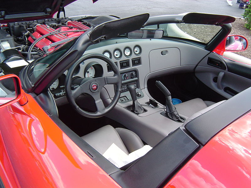 interior of a Dodge Viper