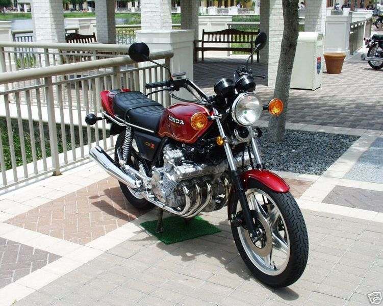 A Honda CBX5 motorcycle