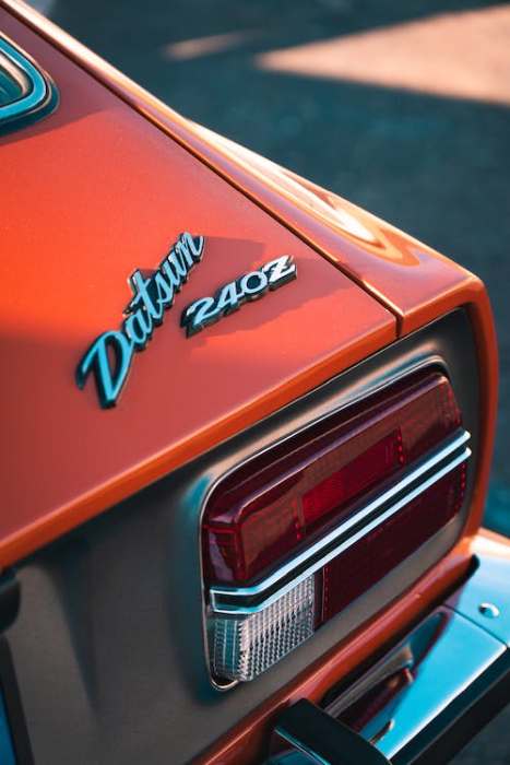 Taillight of a Datsun 240Z car